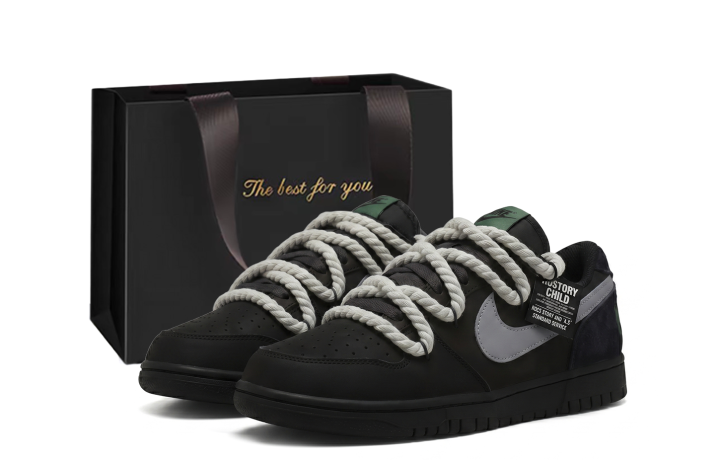 Nike Nike Big Skateboard Shoes Unisex Low Top Black