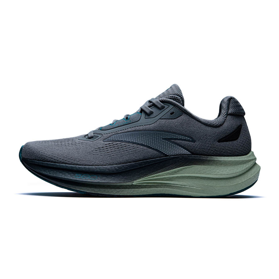 ANTA Champion 5 Running Shoes Men's Low Top Mica Gray/Silver/Wicker Green