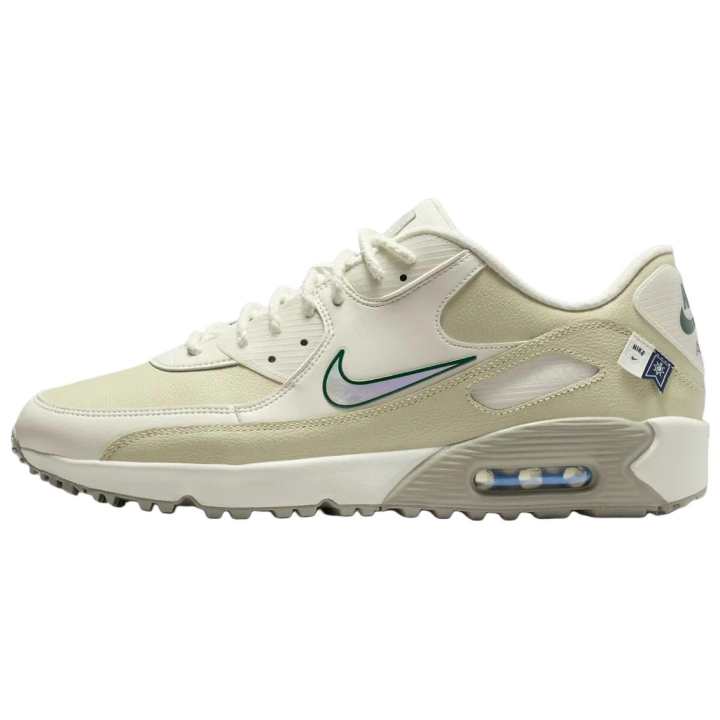 Nike Nike Air Max 90 Golf Shoes Unisex Beige Green