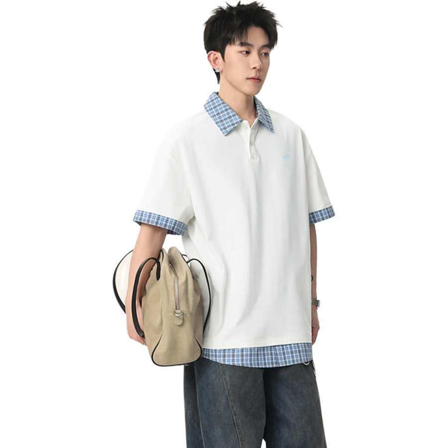 WARRIOR WARRIOR Polo Shirts Unisex Lapel Thin Straight Fit