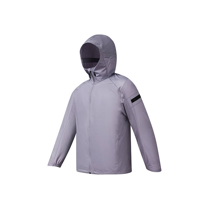 FILA URBAN EXPLORE Jackets Men's Dark Umber Purple Hooded Non Detachable Moderate Straight Fit