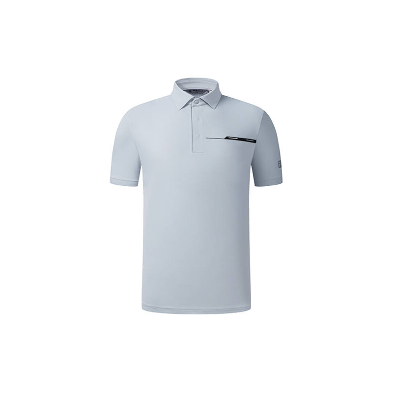 FILA Golf Polo Shirts Men's Light Mist Gray Blue Polo Collar Moderate Other