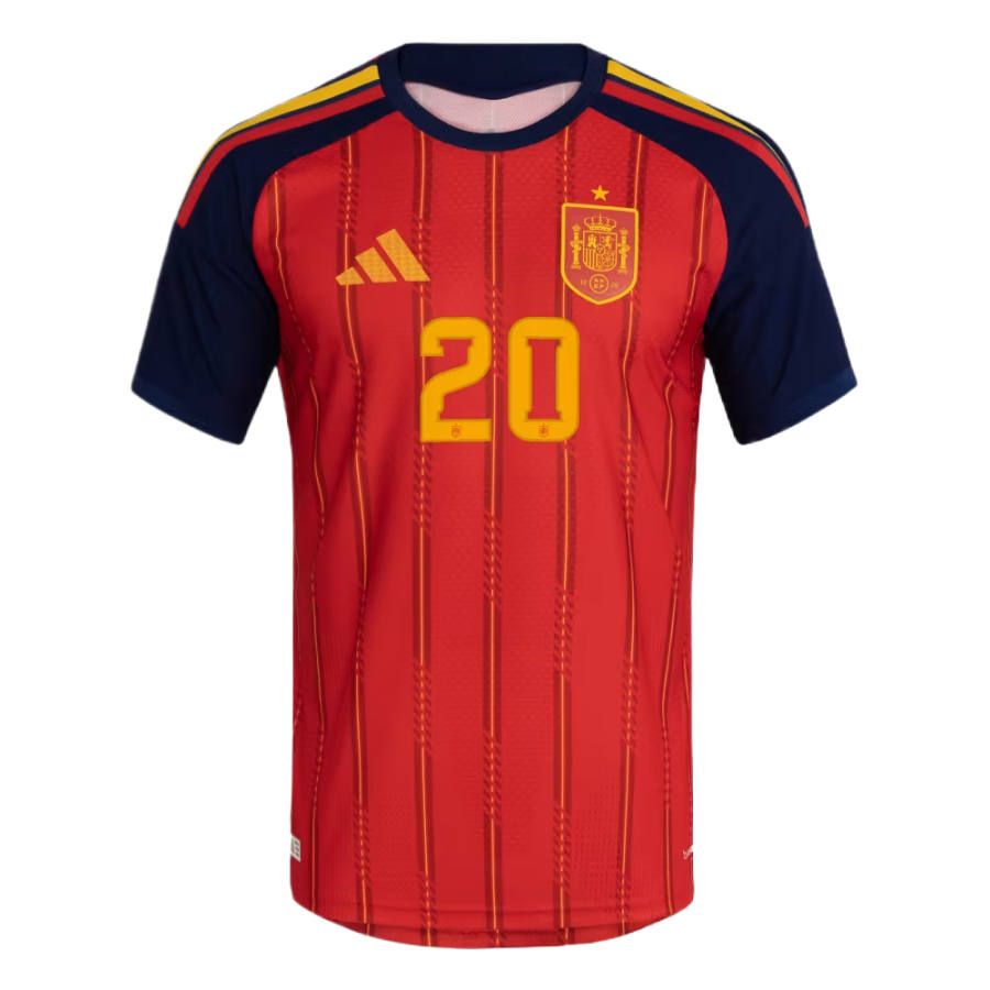 Adidas Adidas Spain National Team Soccer Jerseys Men's Vibrant Red Crew Neck Moderate