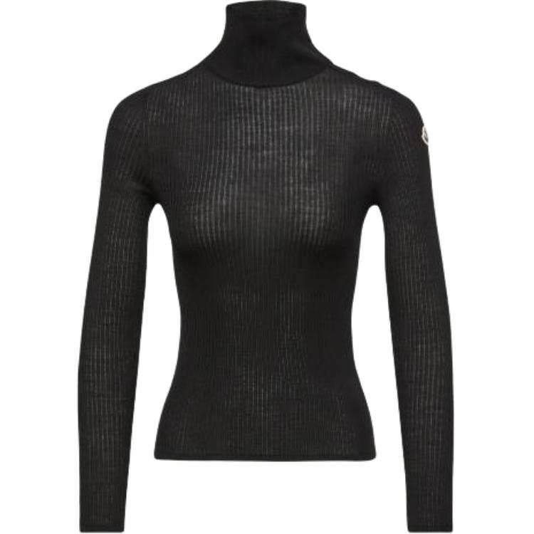 Moncler Sweaters Women's Black Turtleneck Moderate Other