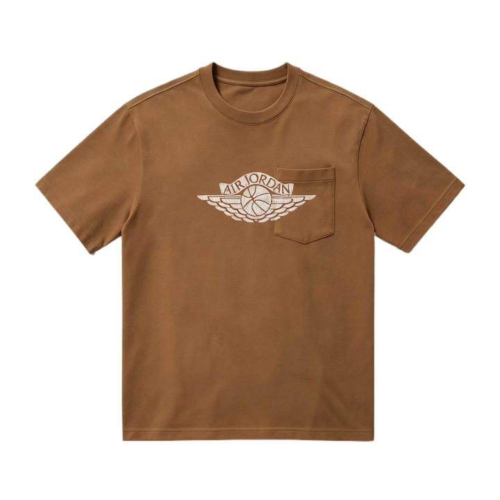 Nike Nike T Shirts Men's Light British Umber/Contour Brown Crew Neck Moderate