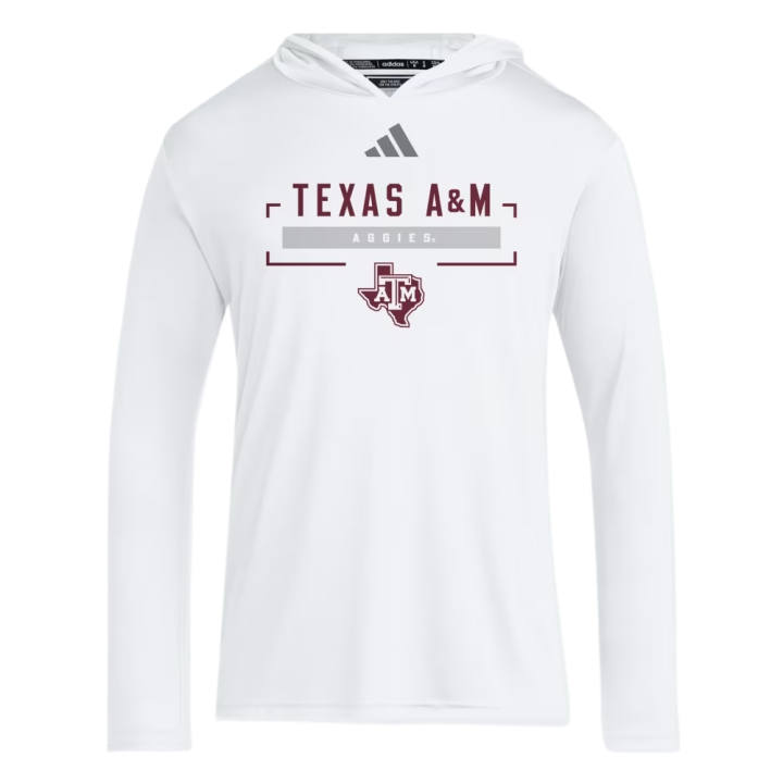 Adidas Adidas Sweatshirts Men's White/Team Gray Four/Multicolor Hooded Non Detachable Moderate Straight Fit