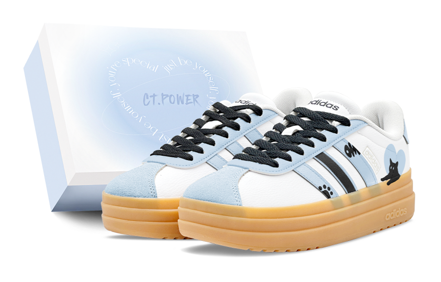 Adidas Adidas VL Court Bold Skateboard Shoes Women's Low Top Blue/Black/White