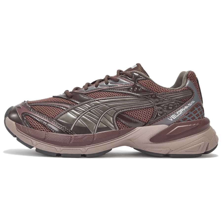 PUMA PUMA Velophasis Running Shoes Unisex Low Top Bright Brown