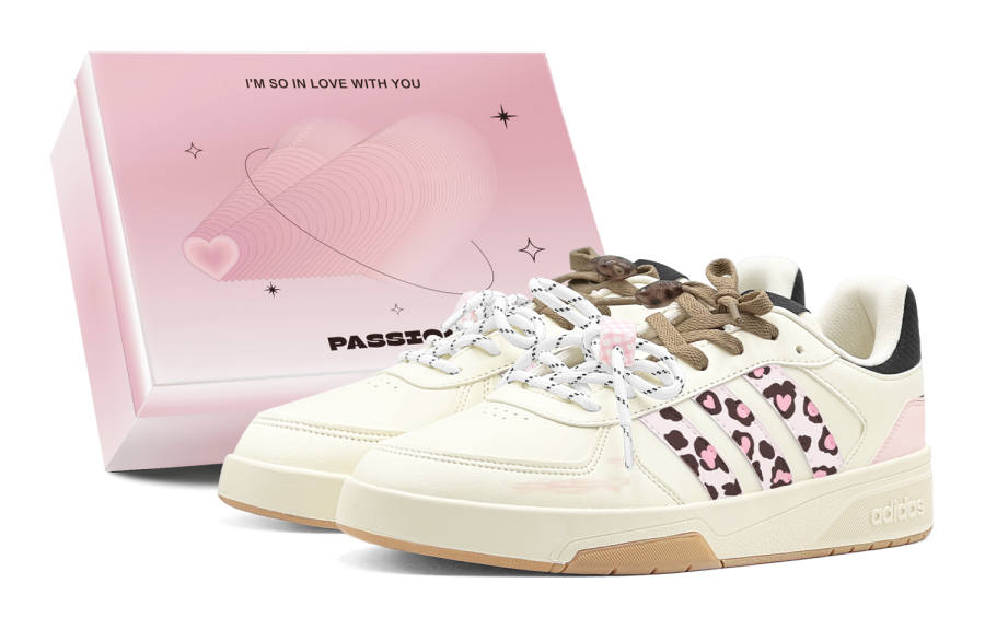 Adidas Adidas COURTBEAT Skateboard Shoes Unisex Low Top Beige