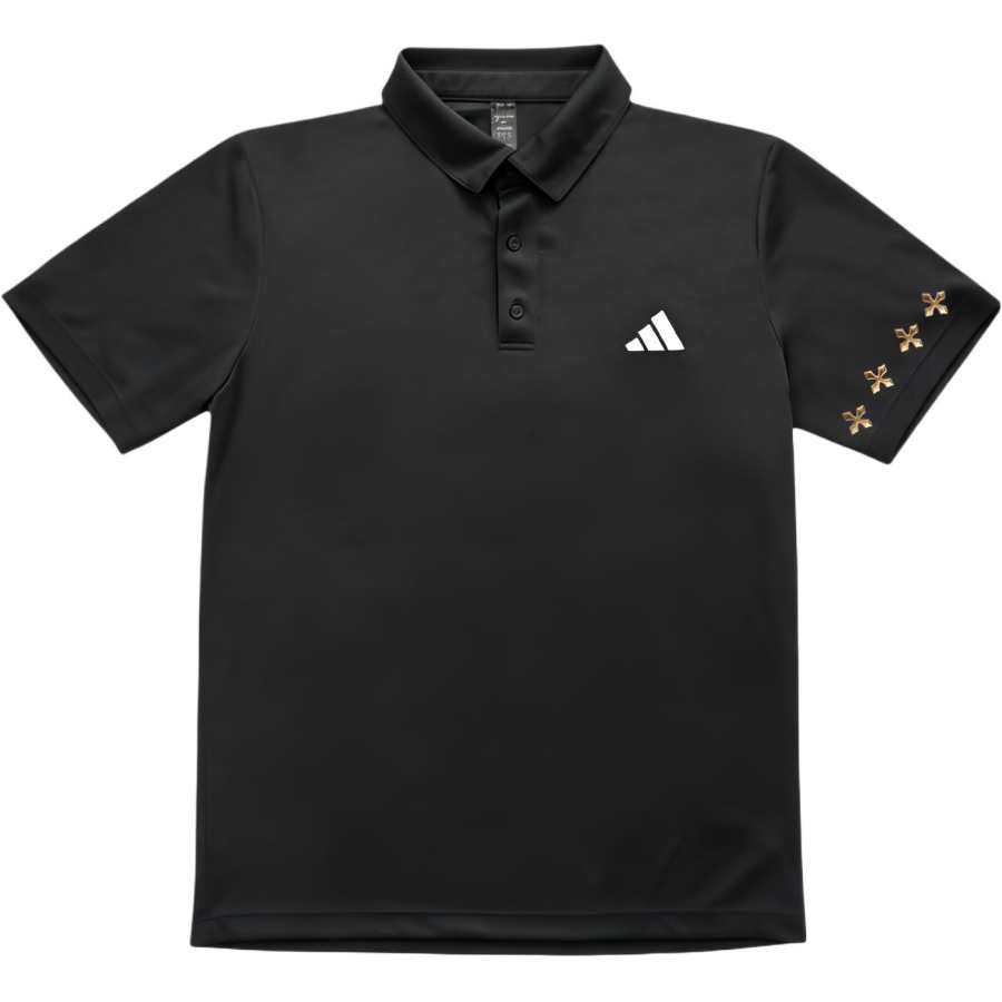 Adidas Adidas Polo Shirts Unisex Black Polo Collar Moderate Straight Fit