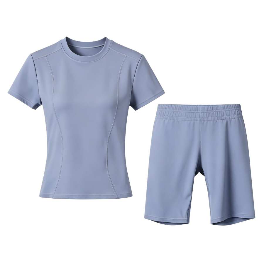 Sugarfunk Fitness Sets Women's Crew Neck Thin