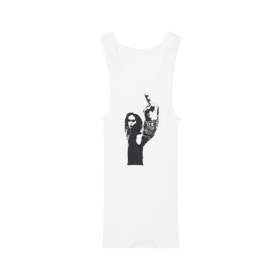 Chrome Hearts Tank Tops Men's White Crew Neck Moderate Other