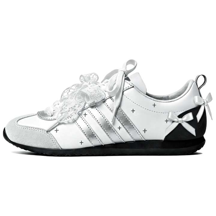 Adidas Adidas VS JOG 2.0 German Army Trainers Unisex Low Top White Black Silver Multicolor