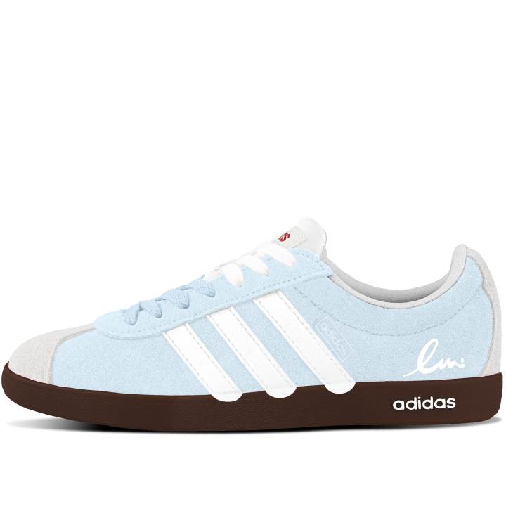 Adidas Adidas Vl Court Classic German Army Trainers Unisex Low Top Brown/Blue/White