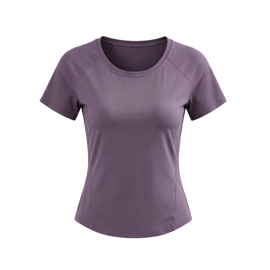 Sugarfunk Quick Dry T Shirts Women's Crew Neck Thin Nipped In Waist