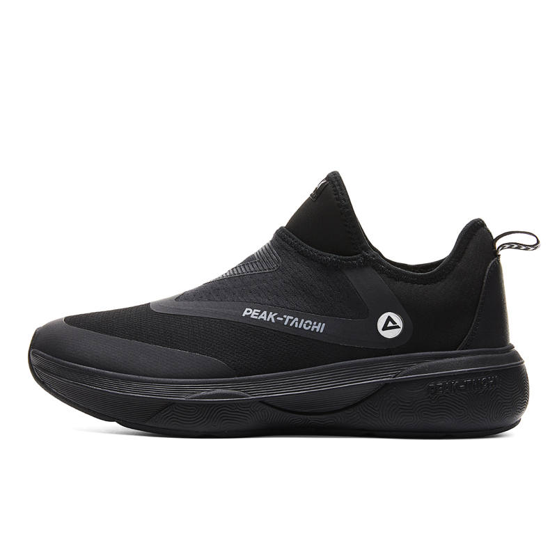 PEAK Slip Resistant Abrasion Resistant Cushioning Rebound Casual Shoes Men's Black