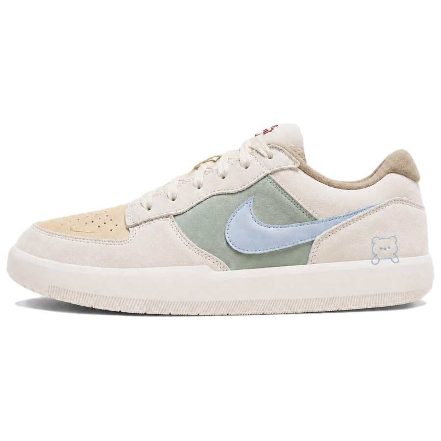Nike Nike SB Force 58 Skateboard Shoes Unisex Low Top Blue White Green Yellow