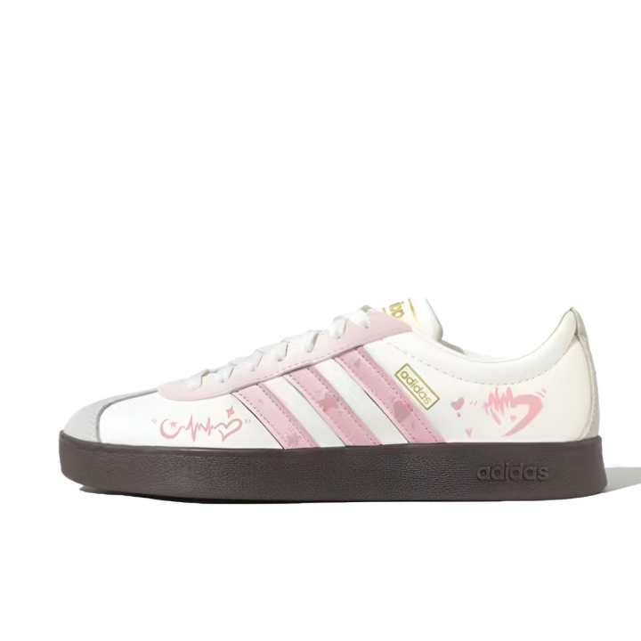 Adidas Adidas VL Court German Army Trainers Unisex Low Top Pink