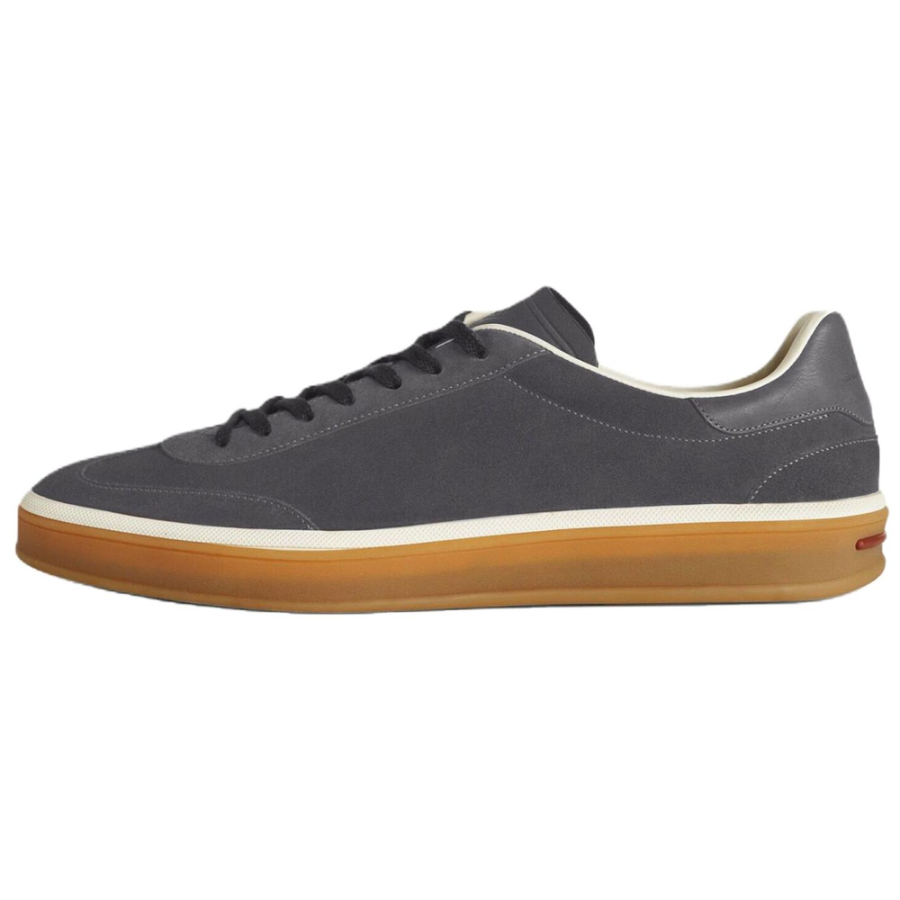 Loro Piana Tennis Walk Low top Skateboard Shoes Men's Warm Gray