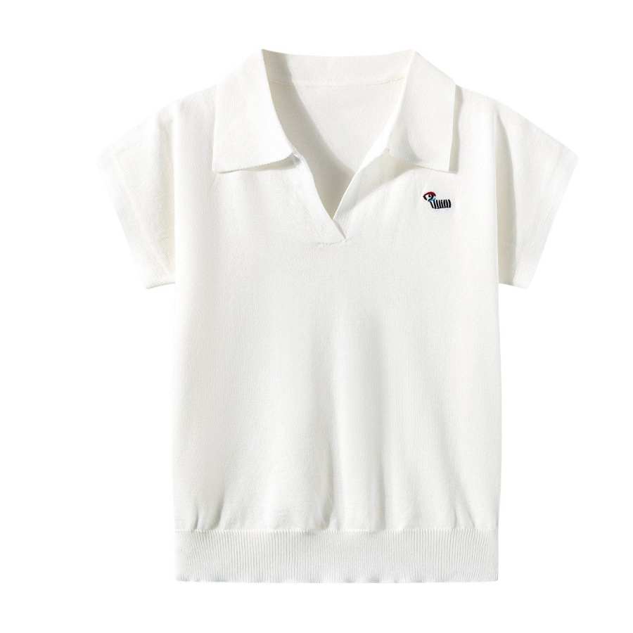 Sugarfunk Polo Shirts Women's Lapel Thin Nipped In Waist