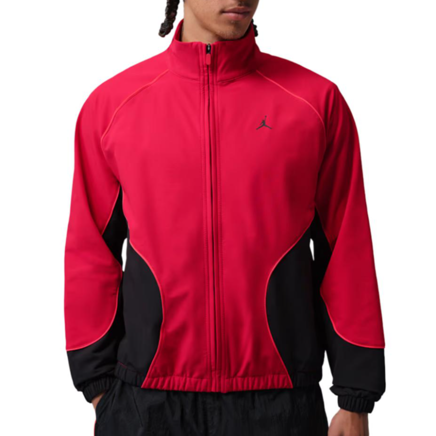 Jordan Jordan Sports Jam Jackets Men's Red Black Stand Collar Moderate Straight Fit