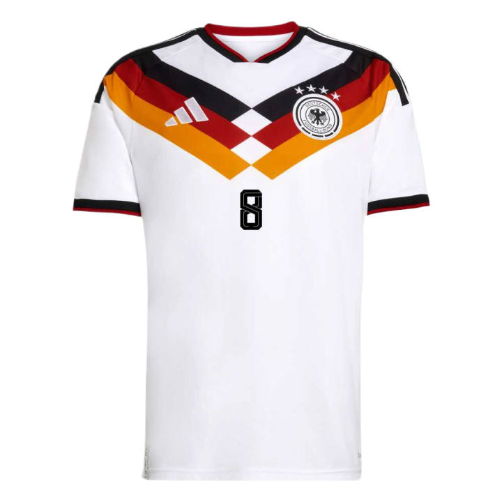 Adidas Adidas DE National Team Soccer Jerseys Men's White V Neck Moderate