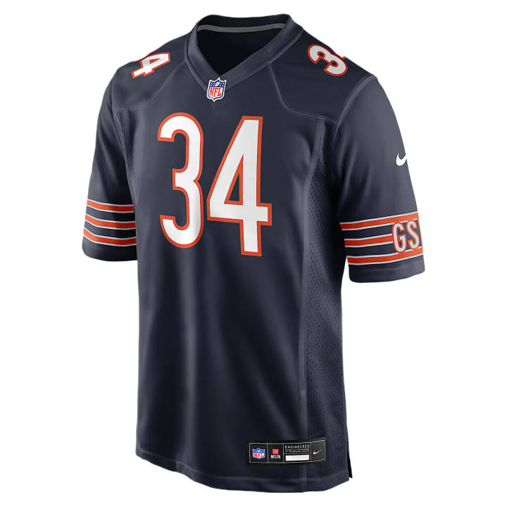 Nike Nike NFL Rugby Jerseys Men's Marine Blue V Neck Moderate