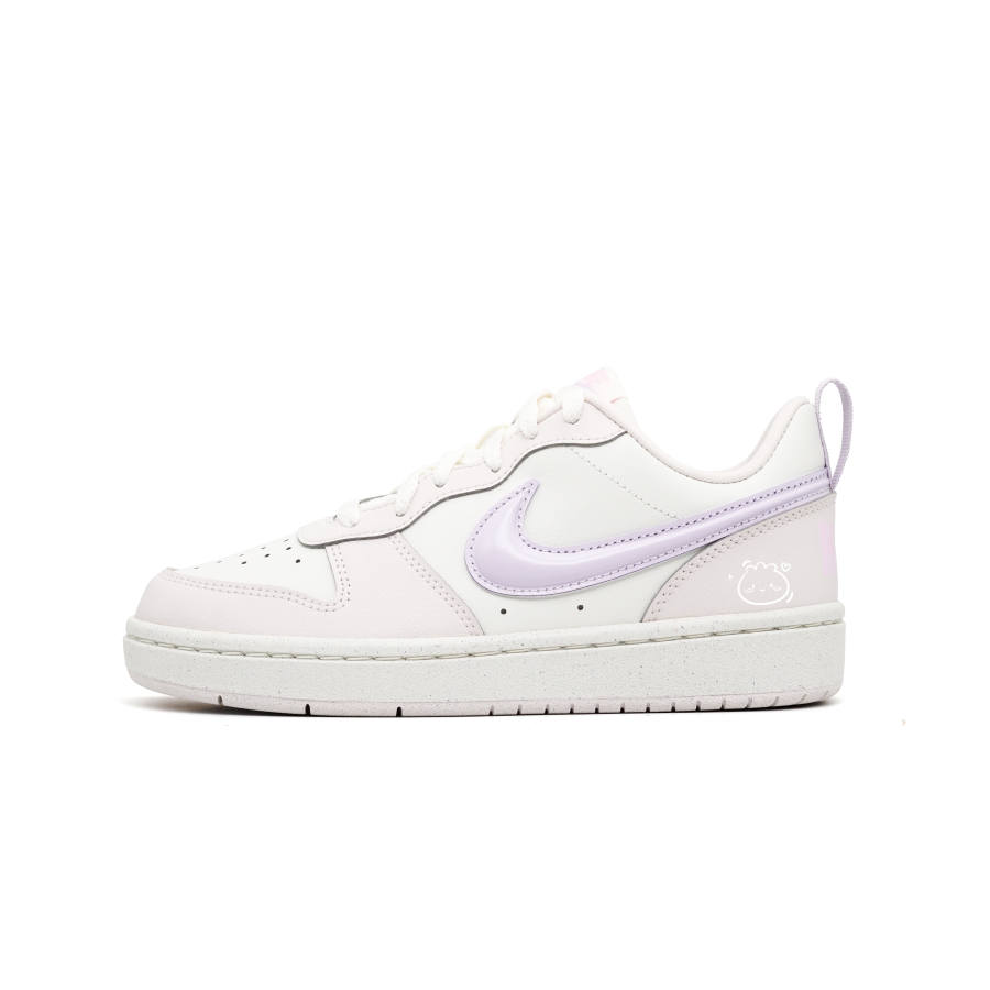 Nike Nike Court Borough Skateboard Shoes Women's Low Top White/Pink/Purple