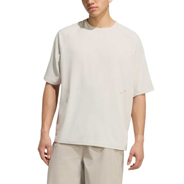 Adidas Adidas Day Running T Shirts Men's Track Gray Crew Neck Moderate