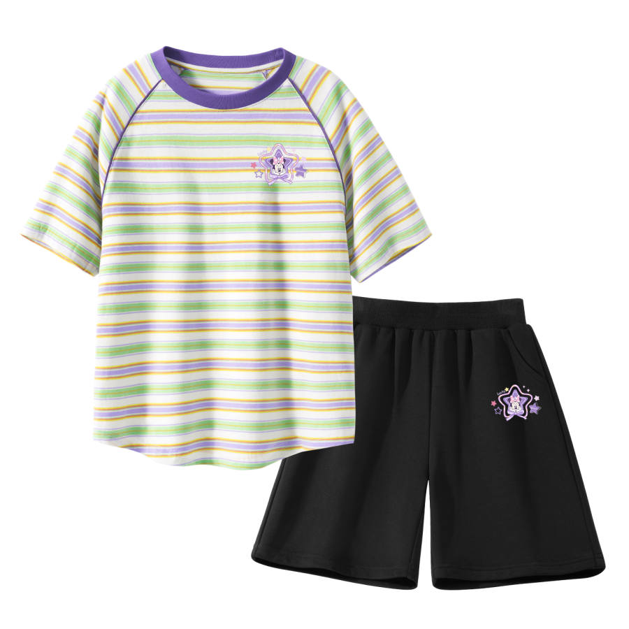 Disney Kids Casual Sportswear Crew Neck Thin Stretch Breathable