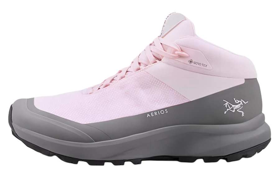 Arcteryx Arc'teryx AERIOS FL 2 GTX Round Tip Breathable Mid top Hiking Shoes Women's Pink Gray