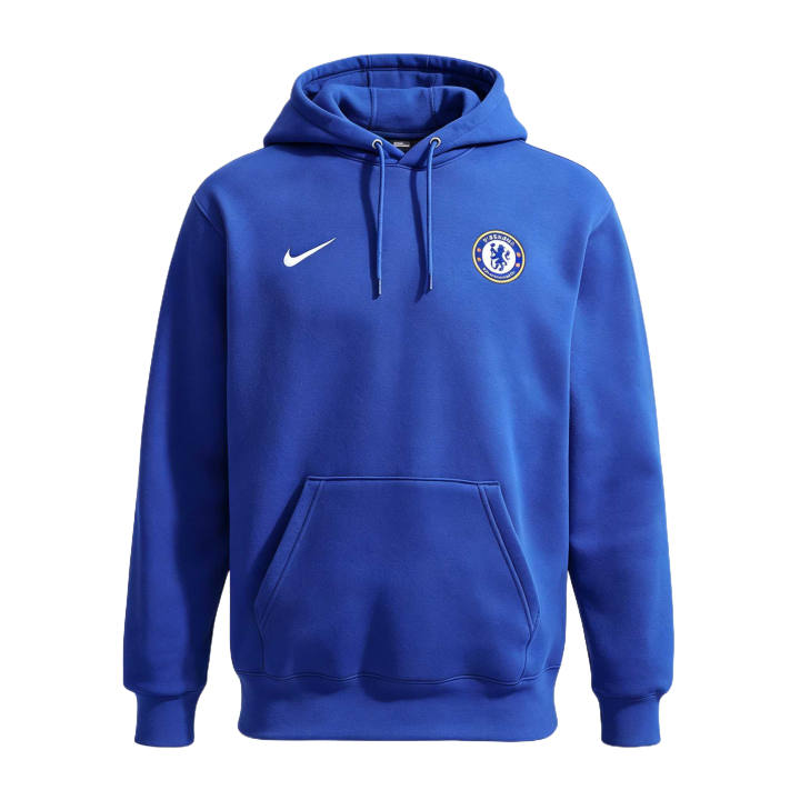 Nike Nike Chelsea FC Sweatshirts Men's Bright Blue/White Hooded Non Detachable Moderate