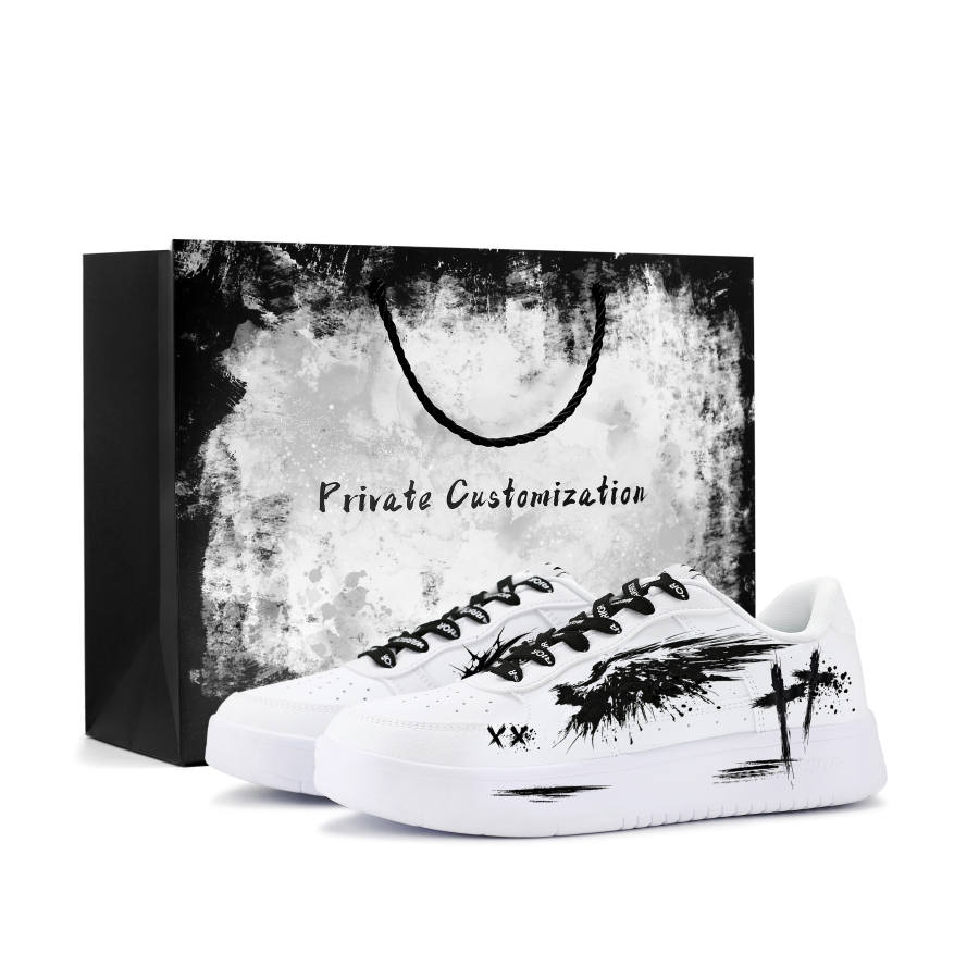 Li-Ning Li Ning Floating Boat Skateboard Shoes Men's Low Top White Black Colorway
