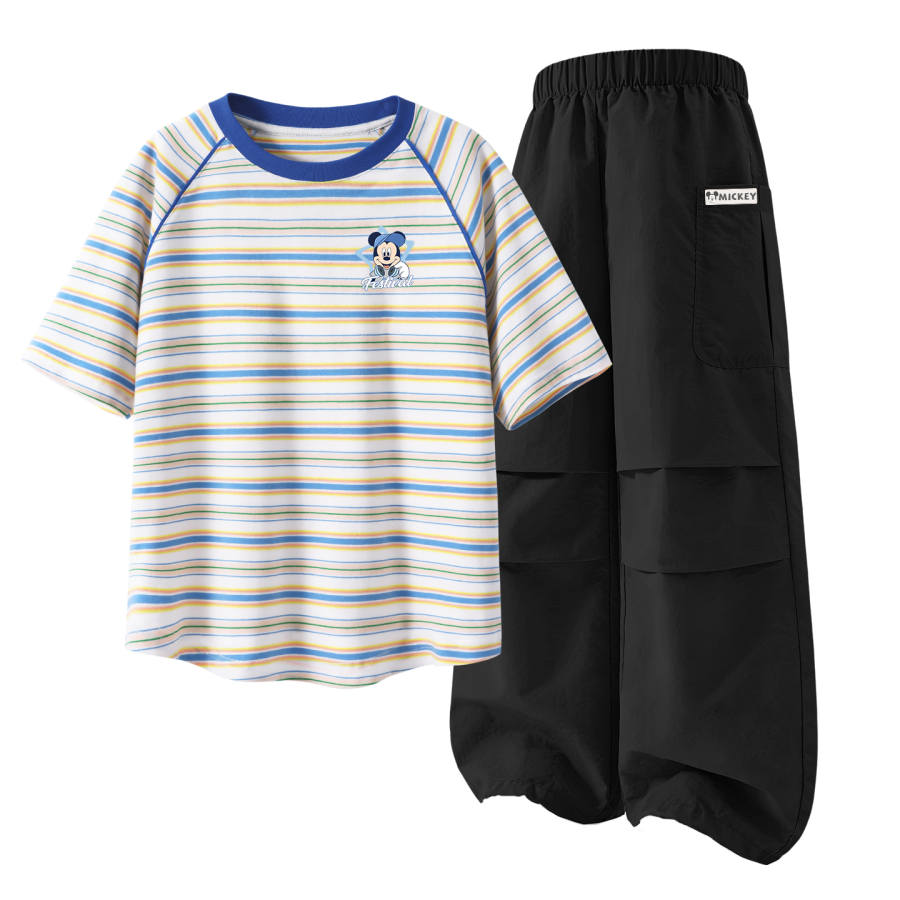 Disney Kids Casual Sportswear Crew Neck Thin Stretch Breathable