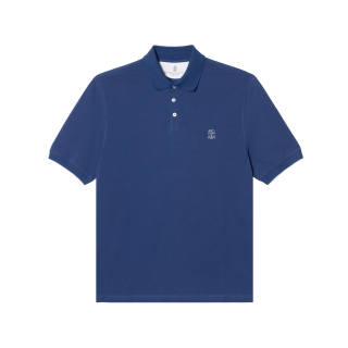 Brunello Cucinelli Collared Short-Sleeve Polo Shirt
