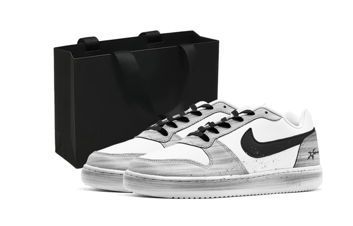 Nike Nike EBERNON Skateboard Shoes Men's Low Top White/Black