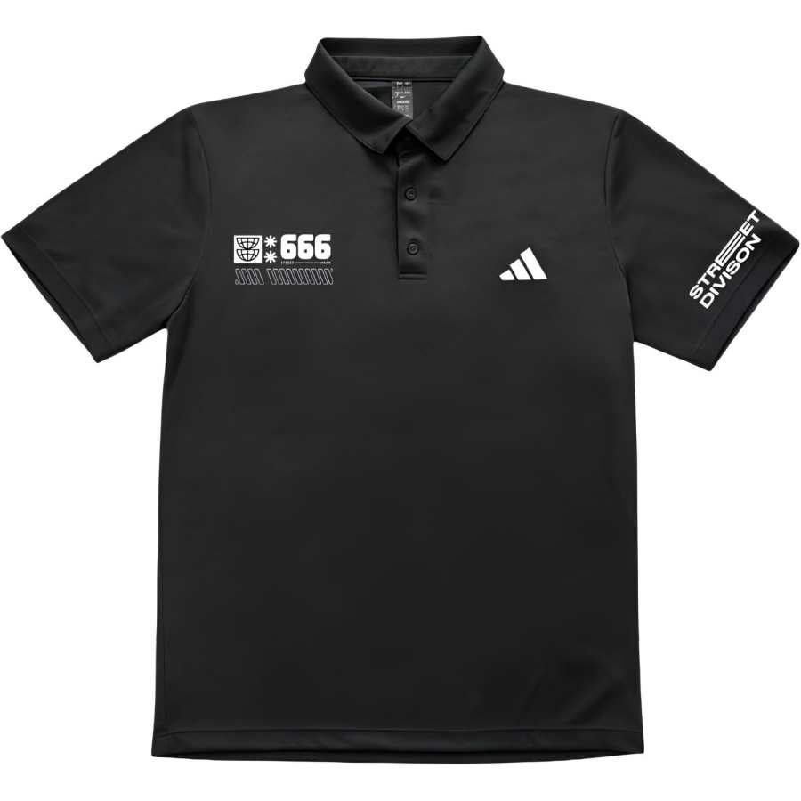 Adidas Adidas Polo Shirts Unisex Black Polo Collar Moderate Straight Fit
