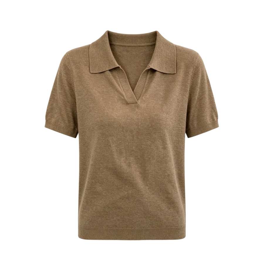 Sugarfunk Polo Shirts Women's Lapel Moderate Straight Fit