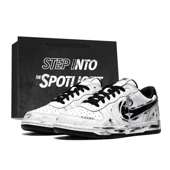 Nike Nike Big Skateboard Shoes Unisex Low Top Black/White