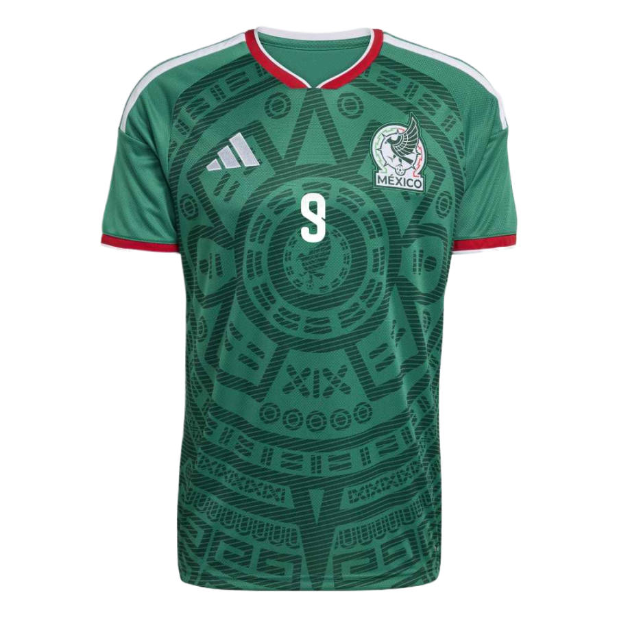 Adidas Adidas Mexico National Team Soccer Jerseys Men's Smoke Green V Neck Moderate