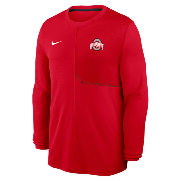 Nike Nike Dri Fit College T Shirts Men's Red Crew Neck