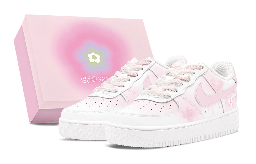 Nike Nike Air Force 1 Skateboard Shoes Women's Low Top Pink/White