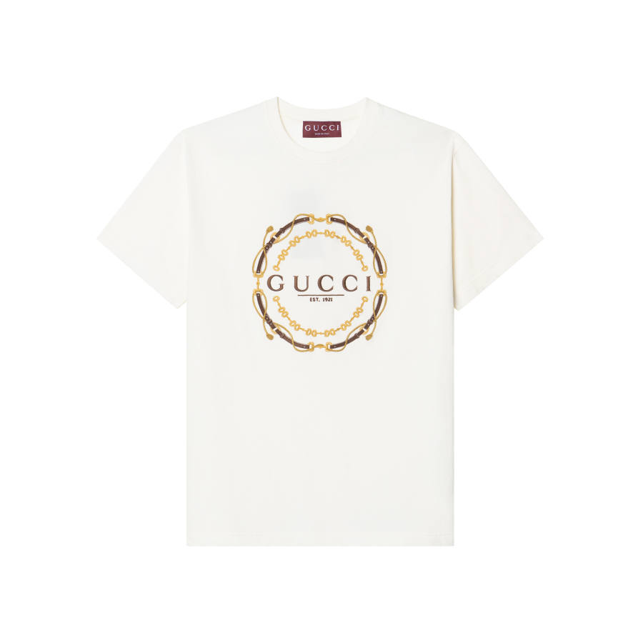 GUCCI SS26 T Shirt Women's Beige Standard Fit