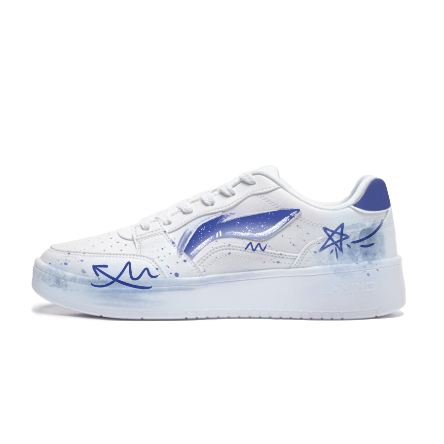 Li-Ning Li Ning Sycee Skateboard Shoes Men's Low Top White/Blue
