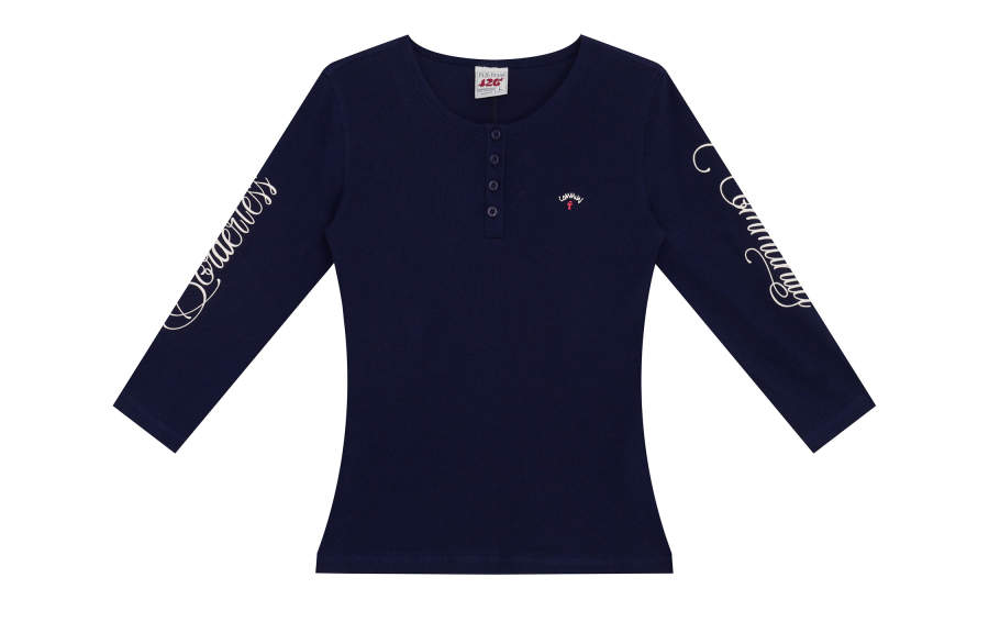 F426 F426 T Shirts Women's Henry Collar Thin
