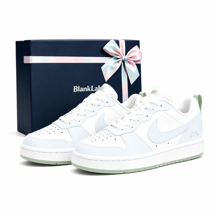 Nike Nike Court Borough Skateboard Shoes Women's Low Top White/Blue