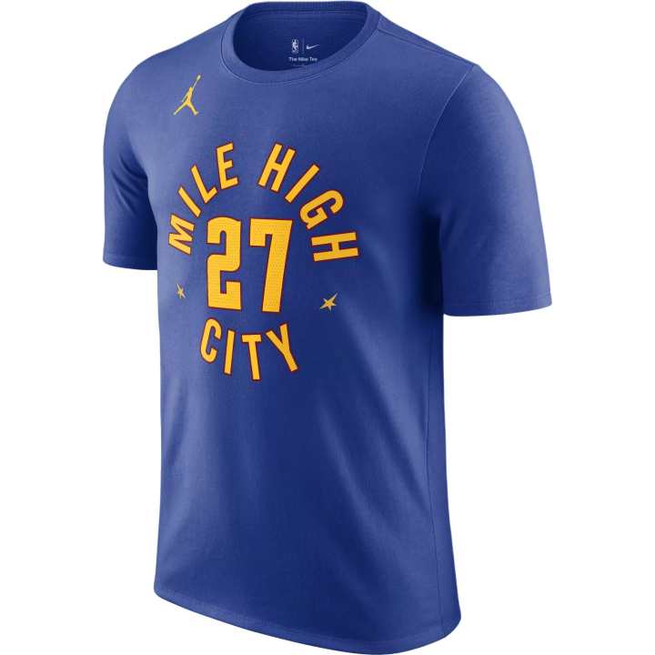 Jordan Jordan T Shirts Men's Blue Crew Neck Moderate