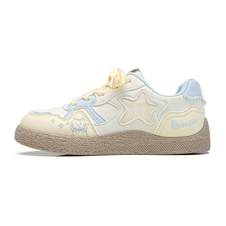 WARRIOR Casual Shoes Women's Low Top Beige Yellow Blue