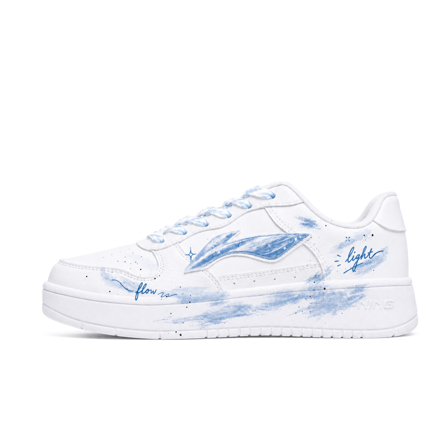 Li-Ning Li Ning Floating Boat Skateboard Shoes Men's Low Top Blue With White Lettering
