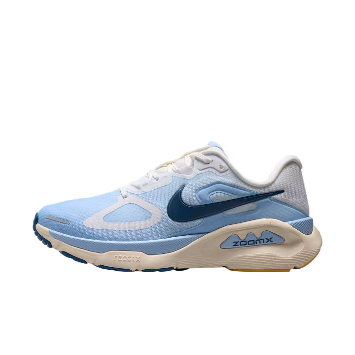Nike Nike Structure Running Shoes Women's Low Top White/Aluminum Blue/Sun Dial Yellow/Mysterious Deep Sea Blue